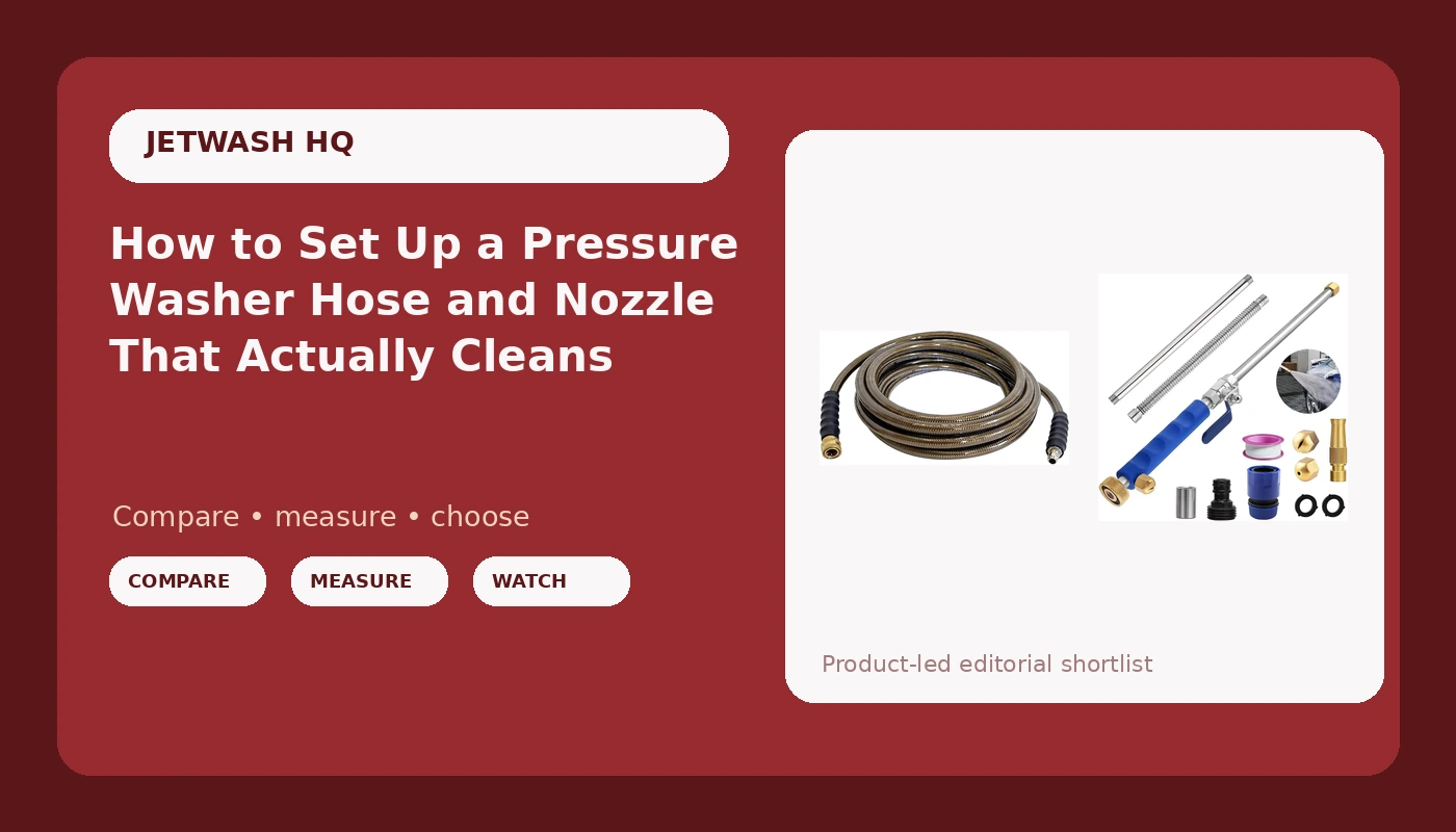 How to Set Up a Pressure Washer Hose and Nozzle That Actually Cleans