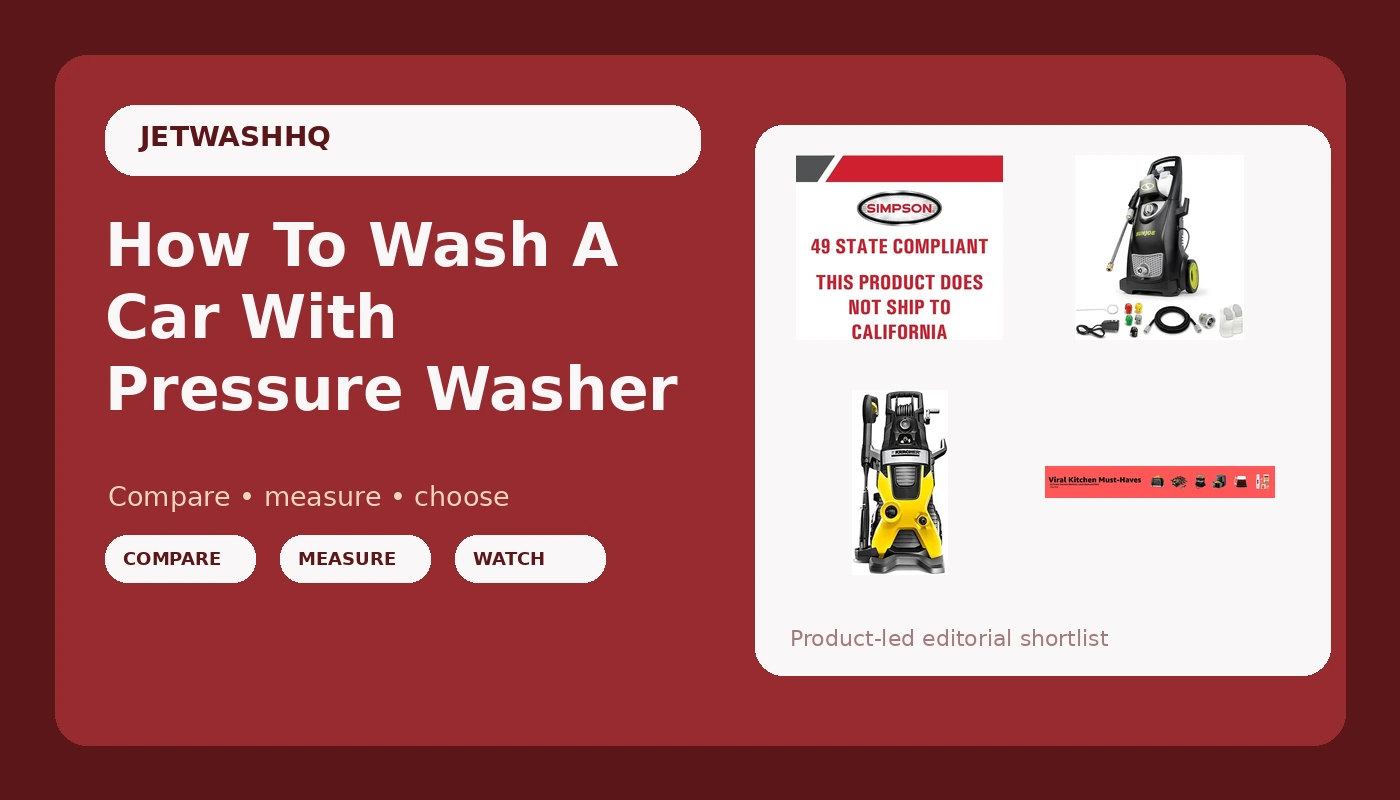 How To Wash A Car With Pressure Washer - JetWash HQ review with measurements and honest opinion