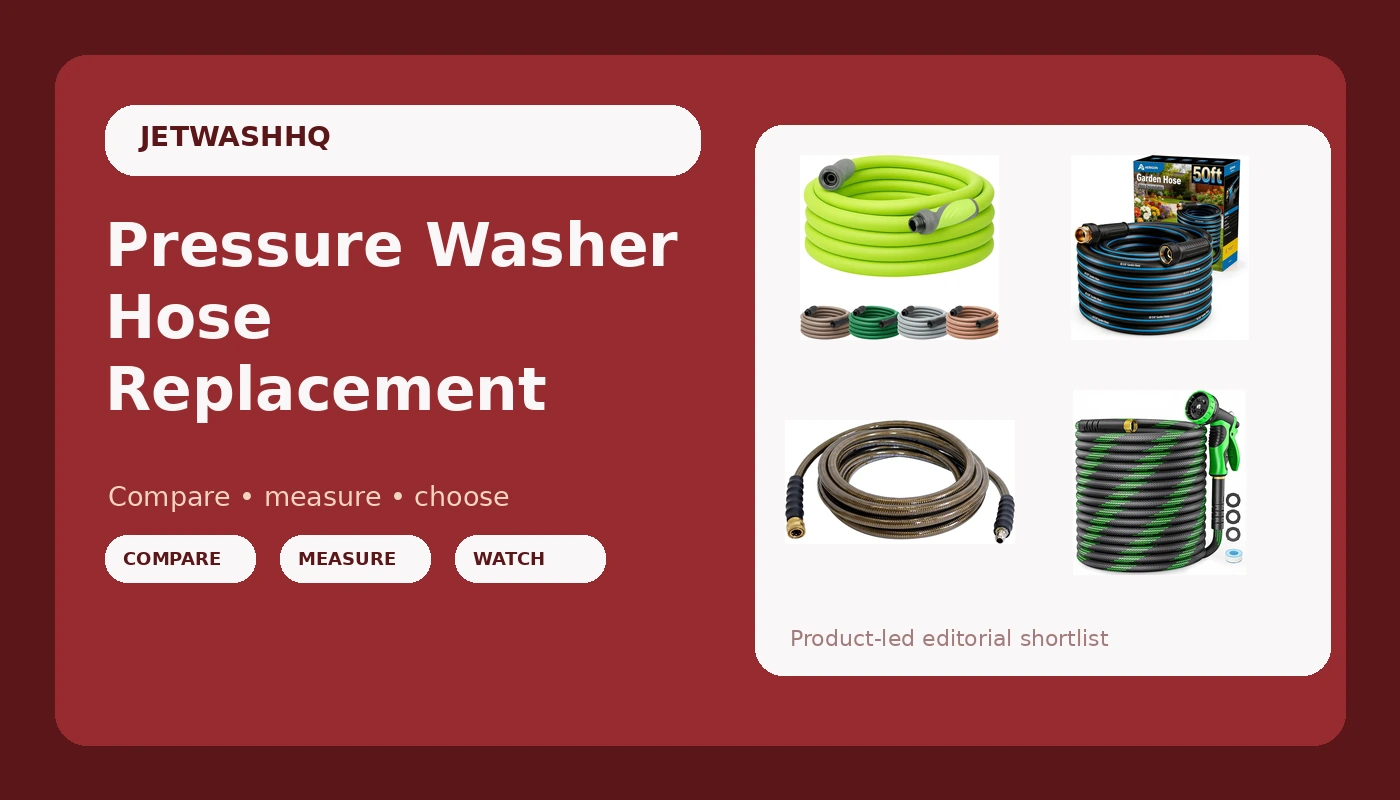 Pressure Washer Hose Replacement - JetWash HQ review with measurements and honest opinion